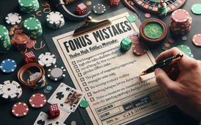 Pet bonus napak ki jih delajo tudi izkušeni high rollerji